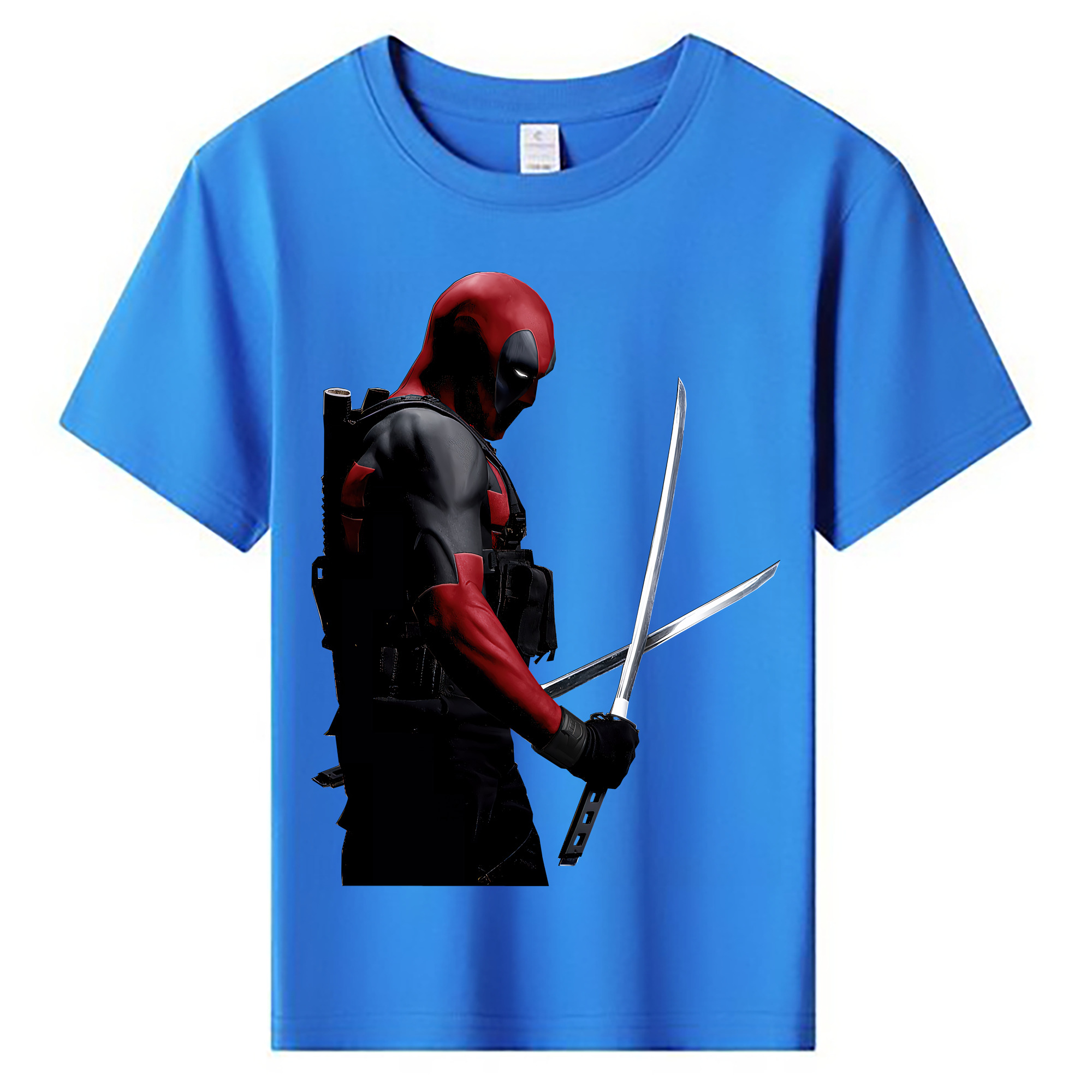 （画像用） Deadpool デッドプール 綿100％キッズTシャツ（フロントプリント）